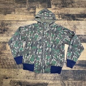 Ace Sportswear Camo Full Zip Hoodie Maple Leaf‎ Print Jacket